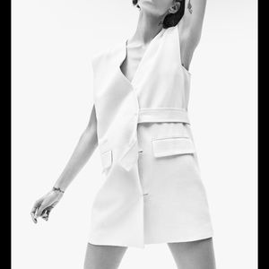 Zara oversized vest dress